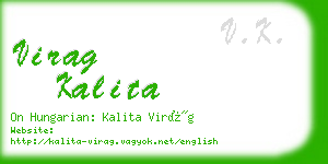 virag kalita business card